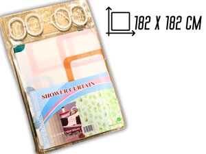Занавіска/шторка для душу 182х182см: Квадрат орнамент