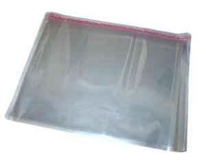 Пакети фасувальні поліетиленові з клейкою стрічкою 39х31см без отвору/0.3мм/20шт