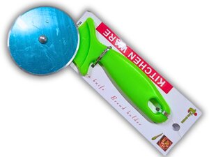 Ніж-ролик для піци середній 19см/8см: Салатовий