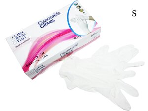 Перчатки латексні медичні 100шт/50пар:S