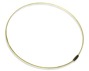 Заготовка для кольє металева Ø14.3см: Жовтий