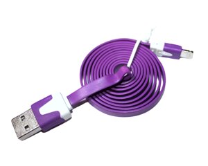 Кабель Lightning/USB різні кольори 1м: Фіолетовий