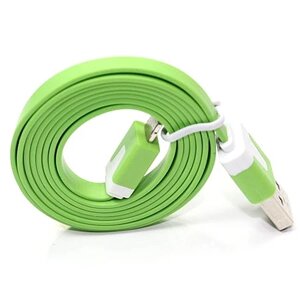 Блискавка/USB -кабель різні кольори 1м: світло -зелений