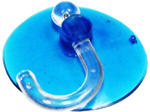 Гачок на присосці кольорове асорті діаметр 5см