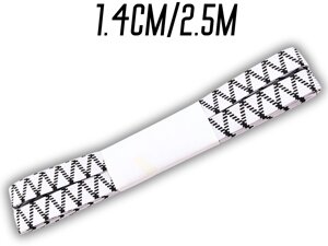 Резинка білизняна чорно-біла Зиг-Заг 1.4см/2.5м