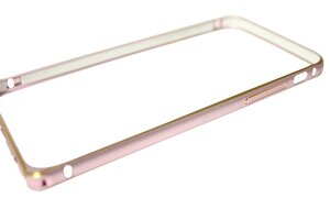 Металевий бампер із застібкою на iPhone 6/6s: Рожевий
