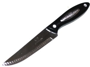 Кухонний ніж на планшеті з пластиковою ручкою Diana 23,5 см/12 см: Чорна рука