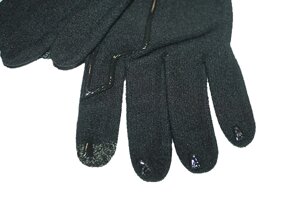 Рукавички для сенсорного екрану Decathlon чорні: Розмір XL