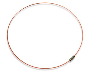 Заготовка для кольє металева Ø14.3см: Кораловий