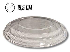 Кришка для одноразового посуду пластикова 1300мл/19,5см