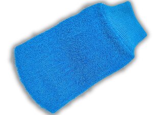 Мочалка - Рукавиця: Синій