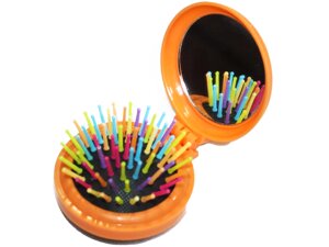 Расческа розкладна з дзеркалом кругла 5см