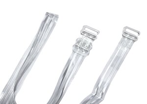 Силіконові бретельки з пластмасовими регулюваннями та металевими гачками 2шт