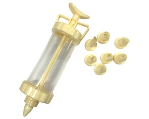 Кондитерський шприц для крему 7 насадок/20см