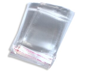 Пакети фасувальні поліетиленові з клейкою стрічкою 8х14 з отвором/0.3мм/20шт