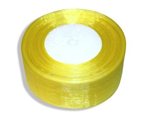 Лента органза 4см/45м: Жовтий