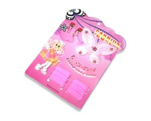 Дитячий набір для дівчаток заколки резинки браслети кольє:12 (Облака)