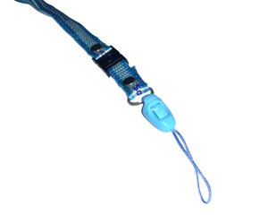 Ремешок для гаджетов и аксессуаров на шнурке 49х1.1см: Голубой