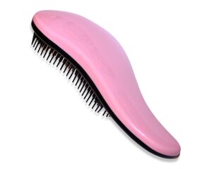 Гребінець/масажер для волосся великий з м’якими зубчиками матовий 19см: Світло-рожевий