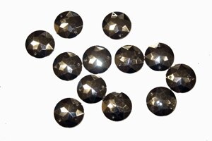 Камені пришивні Кружок великий 22мм/20шт: Дзеркальний