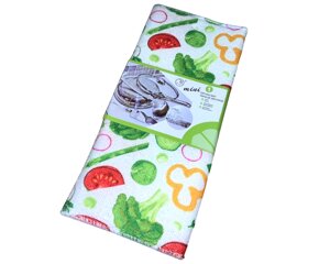 Килимок для сушіння посуду 30х38см: Овочі