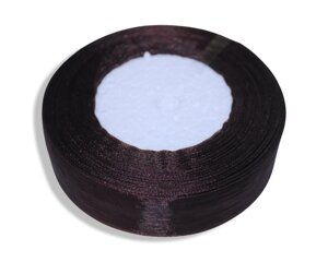 Лента органза 2.5см/45м: Коричневий