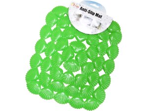 Килимок для раковини антиковзний Ракушки 25х29см: Салатовий