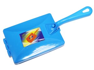 Ручний пилосос/щітка на роликах пластмасова з ручкою 10.5х15см: Синий