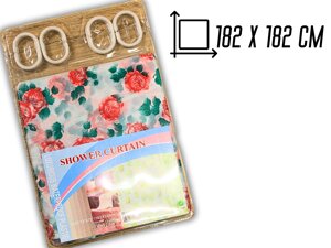 Штора для душу 182х182см: Рози