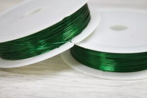 Зелений рукоділля дріт 50м/0,40мм