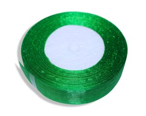 Лента органза 2.5см/45м: Зелений