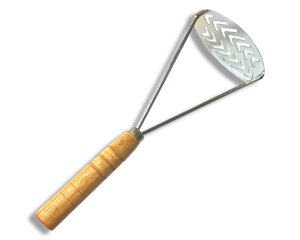 Толкушка з дерев'яною ручкою 27см