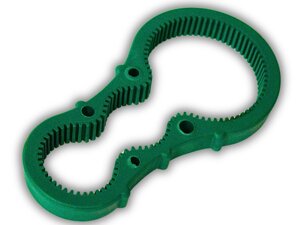 Відкривачка для банок силіконова 3 в 1 / 16х7х1,5см: Зелений