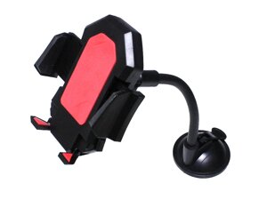 Тримач для телефону автомобільний присоска на скло: Червоний