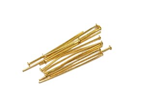 Біжутерні гвоздики 3см/50шт: Золоті