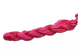 Мотузка біжутерна синтетична для Шамбали 11-13м / 1.5мм: Малиновий