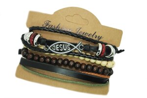 Браслет Jesus композиція з 4шт