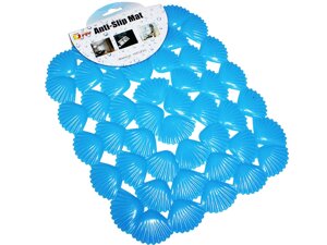 Килимок для раковини антиковзний Ракушки 25х29см: Блакитний