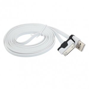 Кабель для Apple Різні кольори USB/30 мм/1м: білий
