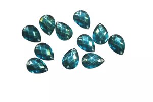 Камни пришивные Капелька 12х17мм/30шт: Голубой