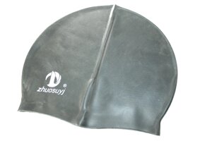 Шапочка для плавання силіконова 20см: Чорний