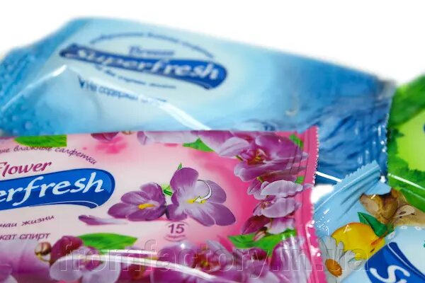 Серветки вологі SuperFresh 15шт від компанії Торгова Марка "FromFactory" - фото 1