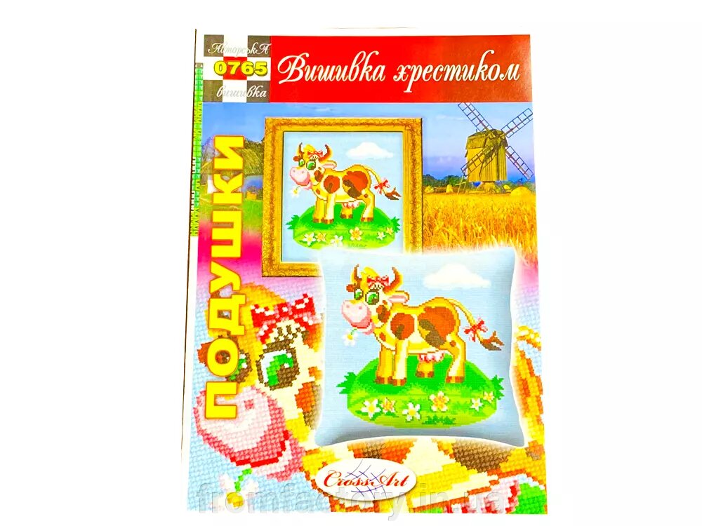 Схема на бумаге для вышивания крестиком Подушка:0765 від компанії Торгова Марка "FromFactory" - фото 1