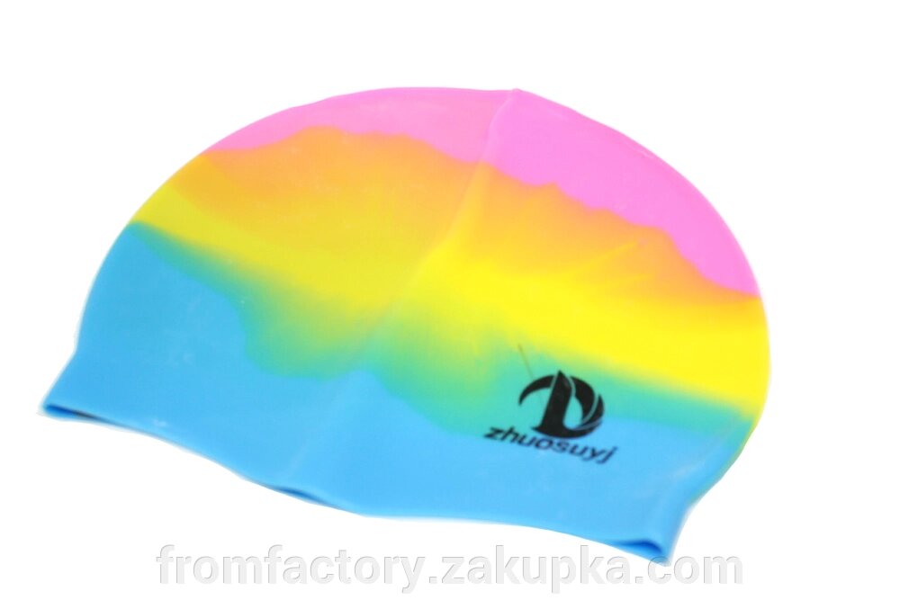 Силіконова шапка для плавання: багатокольована від компанії Торгова Марка "FromFactory" - фото 1