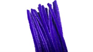 Синельна дріт з ворсом 30см / 7мм / 0.8мм / 100штук: Фіолетовий