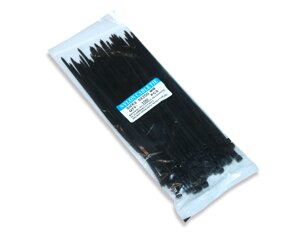 Стяжка / Хомут для кабелю пластиковий чорний 3.6х200мм / 100шт