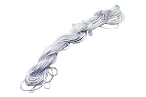 Мотузка біжутерна синтетична для Шамбали 11-13м / 1.5мм: Білий
