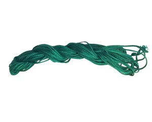 Мотузка біжутерна синтетична для Шамбали 11-13м / 1.5мм: Смарагдовий