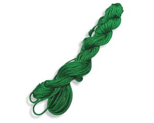 Мотузка біжутерна синтетична для Шамбали 11-13м / 1.5мм: Зелений