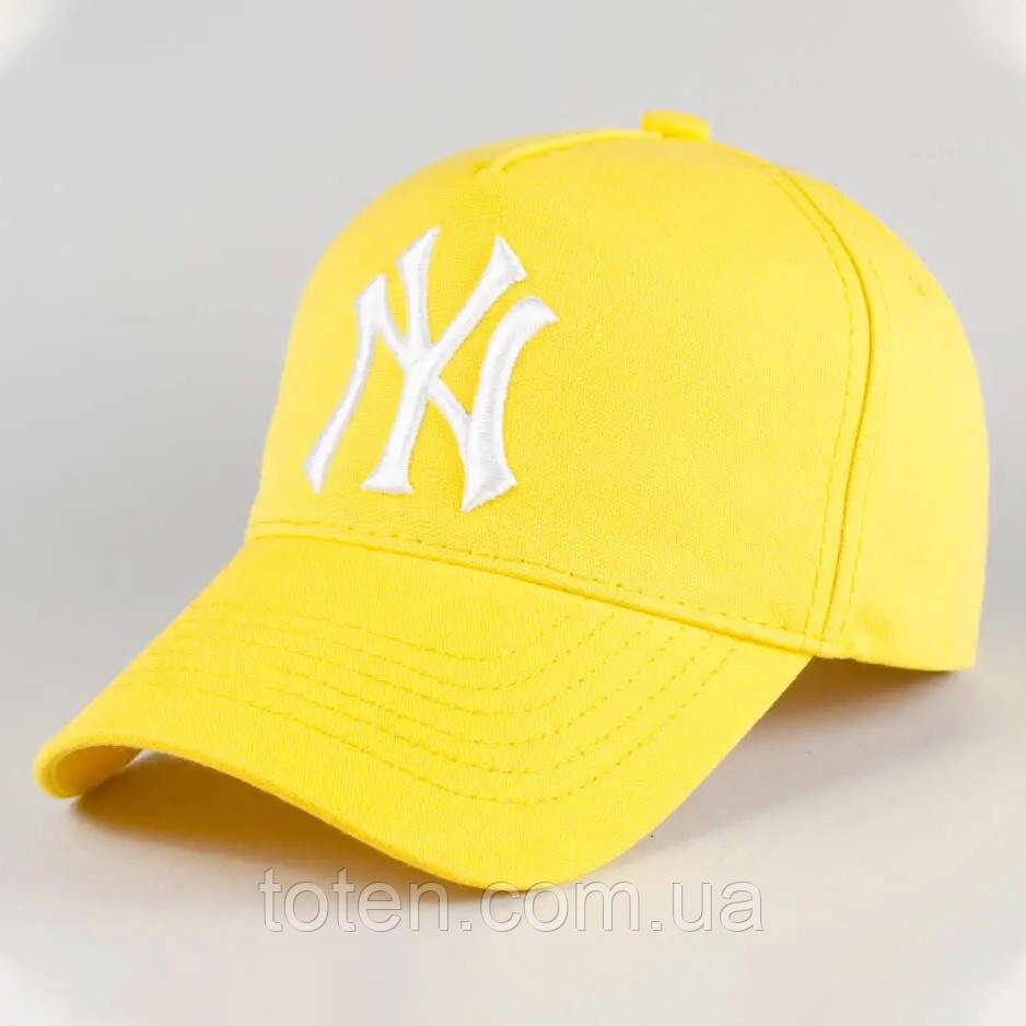 Бейсболка Тракер жовта New York літня, чоловічий/жіночий бейс жовтий Нью Йорк з вишивкою на літо топ від компанії Інтернет - Магазин "Дітки - Цукерки" - фото 1